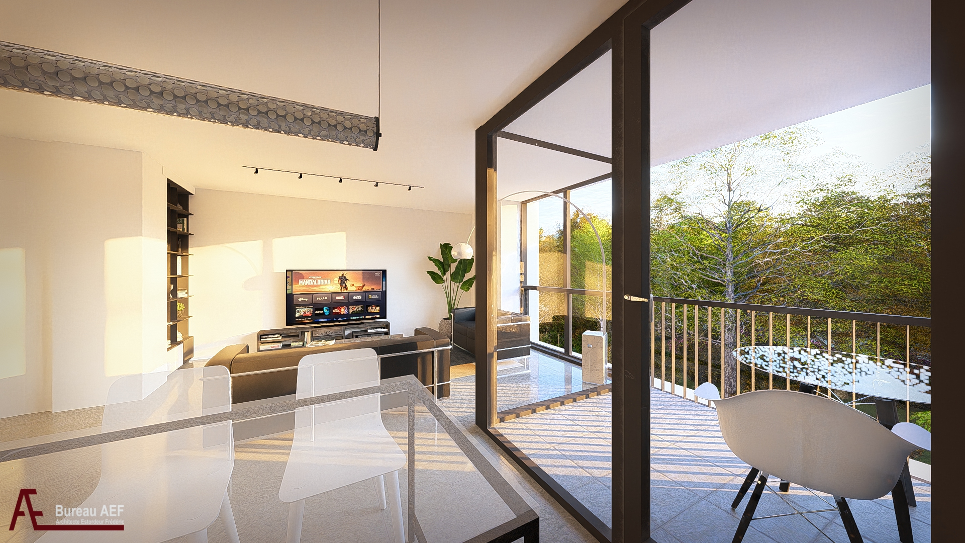 Intérieur d'un appartement, typologie A45