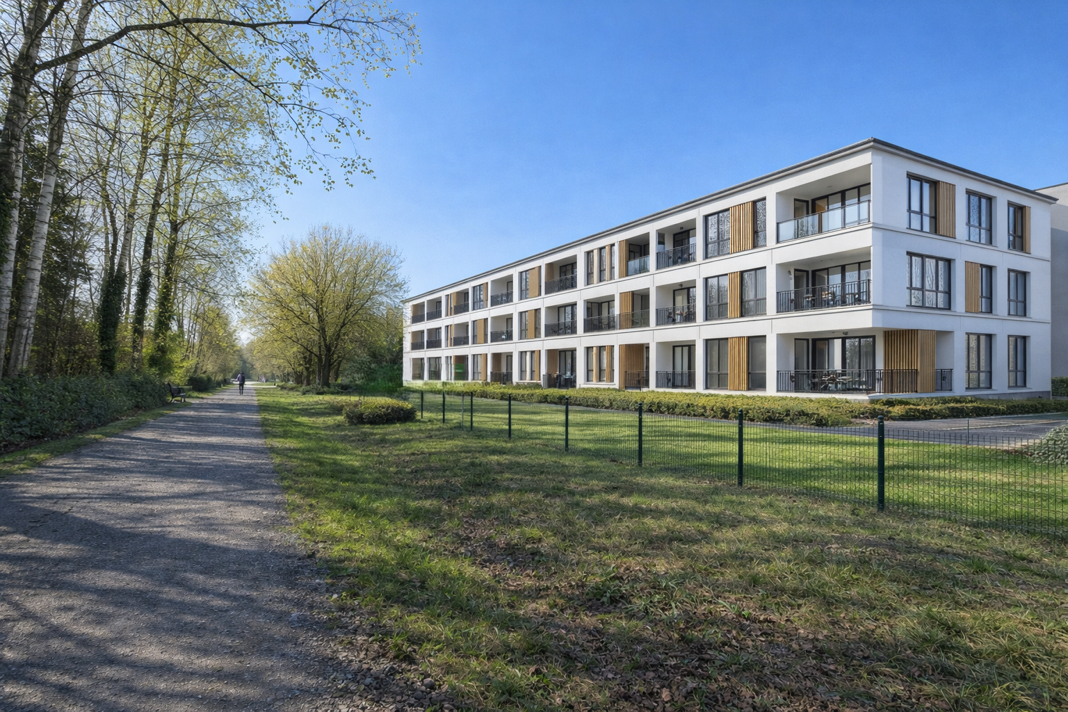Façade arrière du bâtiment